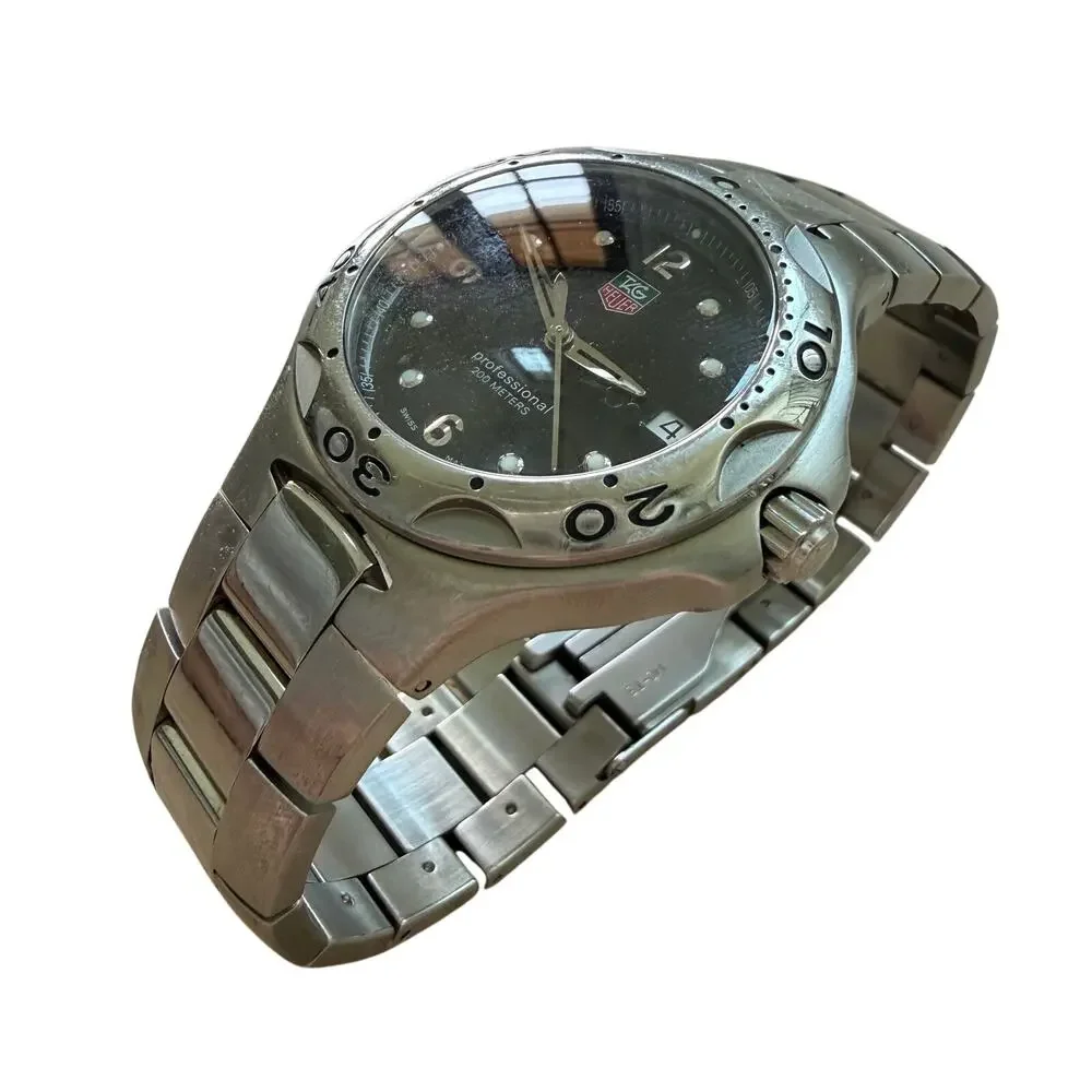TAG Heuer Kirium Professional 200m Stainless Steel Black Dial Watch WL1012